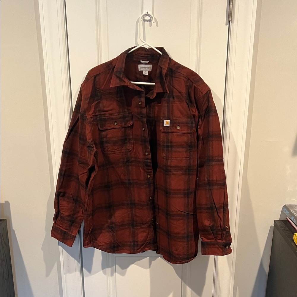 New w/o tags Carhartt  flannel mens size xl